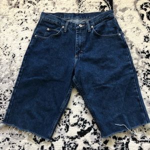 dark denim wrangler cut- offs